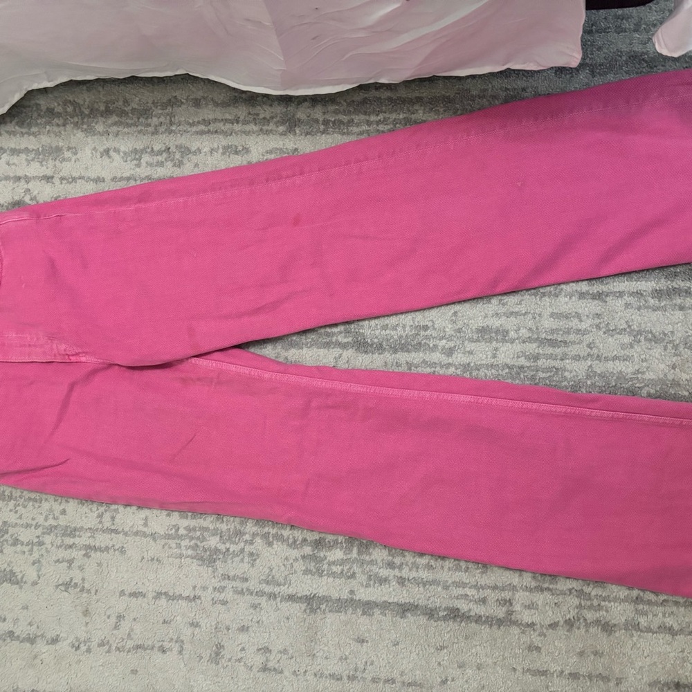 Zara wide leg/high rise pink jeans!